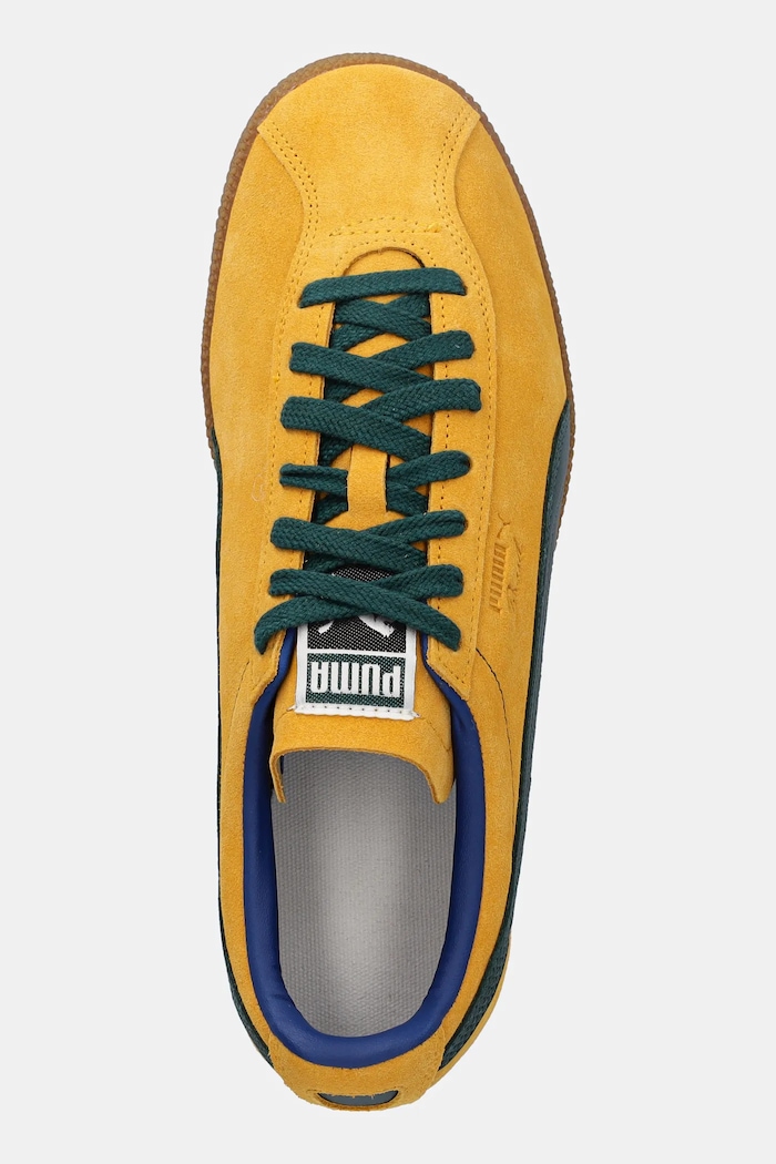 Tenisice od brušene kože Puma Brasil zlatna 401048