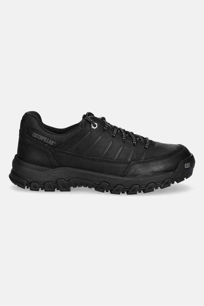 Nubukové tenisky CAT Footwear THRESHOLD REBOUND LOW P726207 čierna SS25