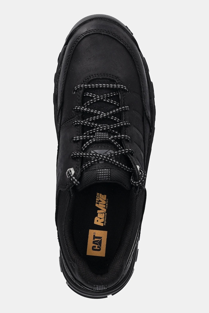 Nubukové tenisky CAT Footwear THRESHOLD REBOUND LOW čierna P726207