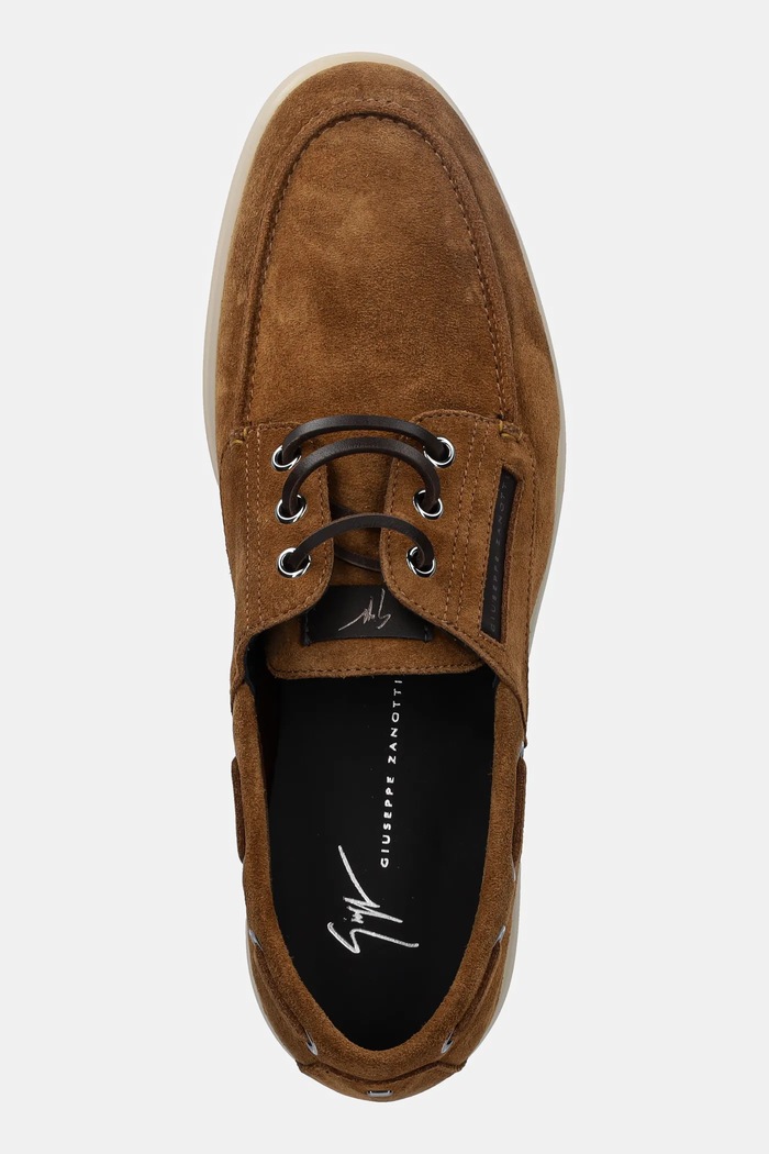 Semišové poltopánky Giuseppe Zanotti Berth hnedá EU50002.009