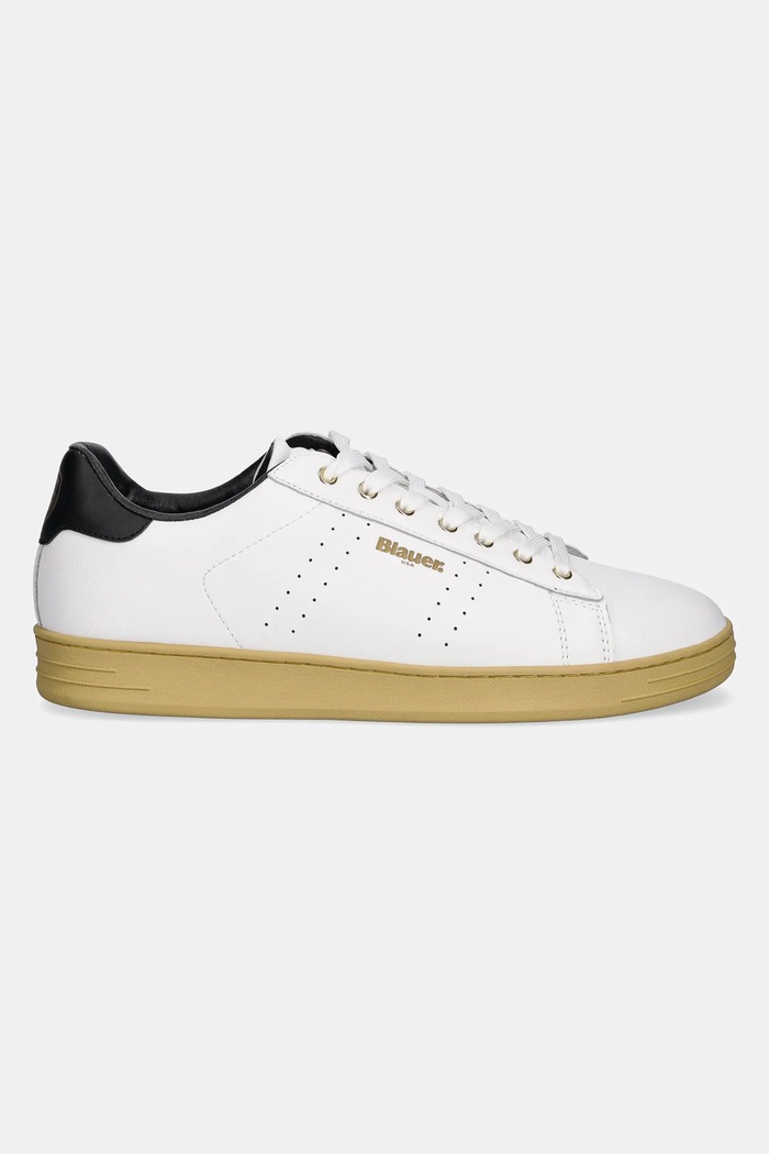 Blauer bőr sportcipő GRANT S5GRANT01.LEA.WBK fehér SS25