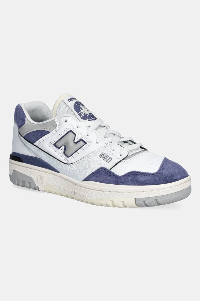 Sneakers New Balance BB550BWG δέρμα σαμουά λευκό BB550BWG