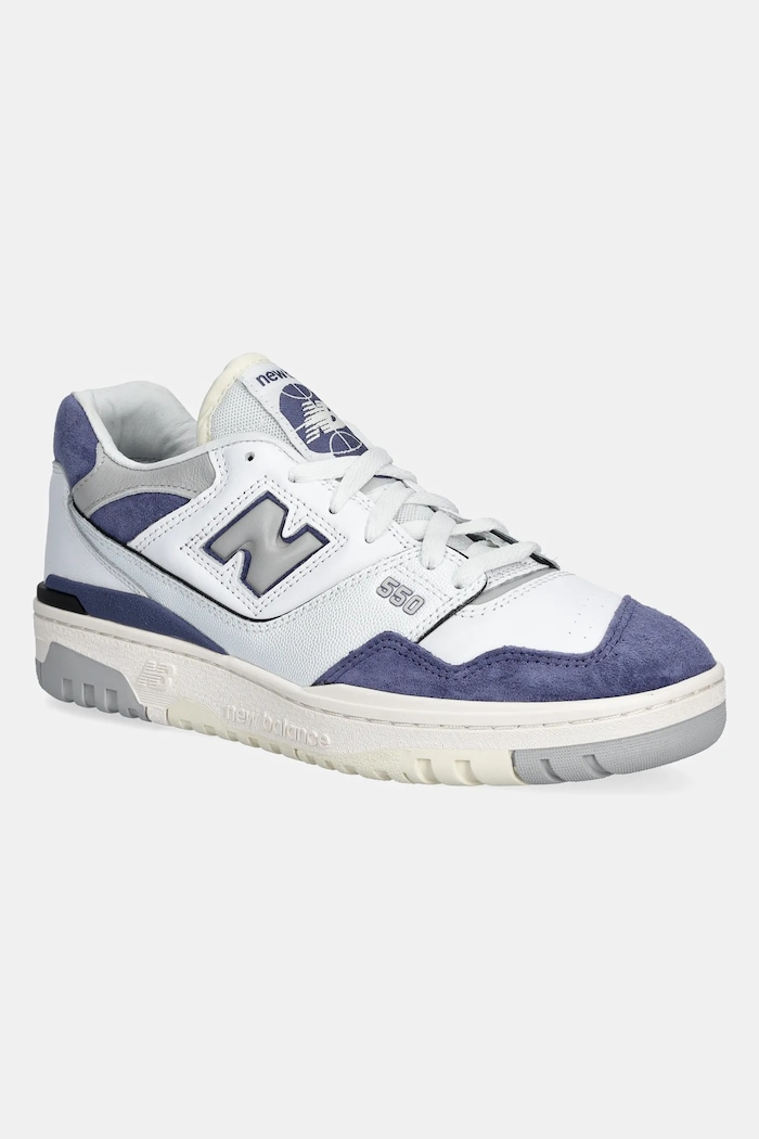 Sneakers New Balance BB550BWG δέρμα σαμουά λευκό BB550BWG