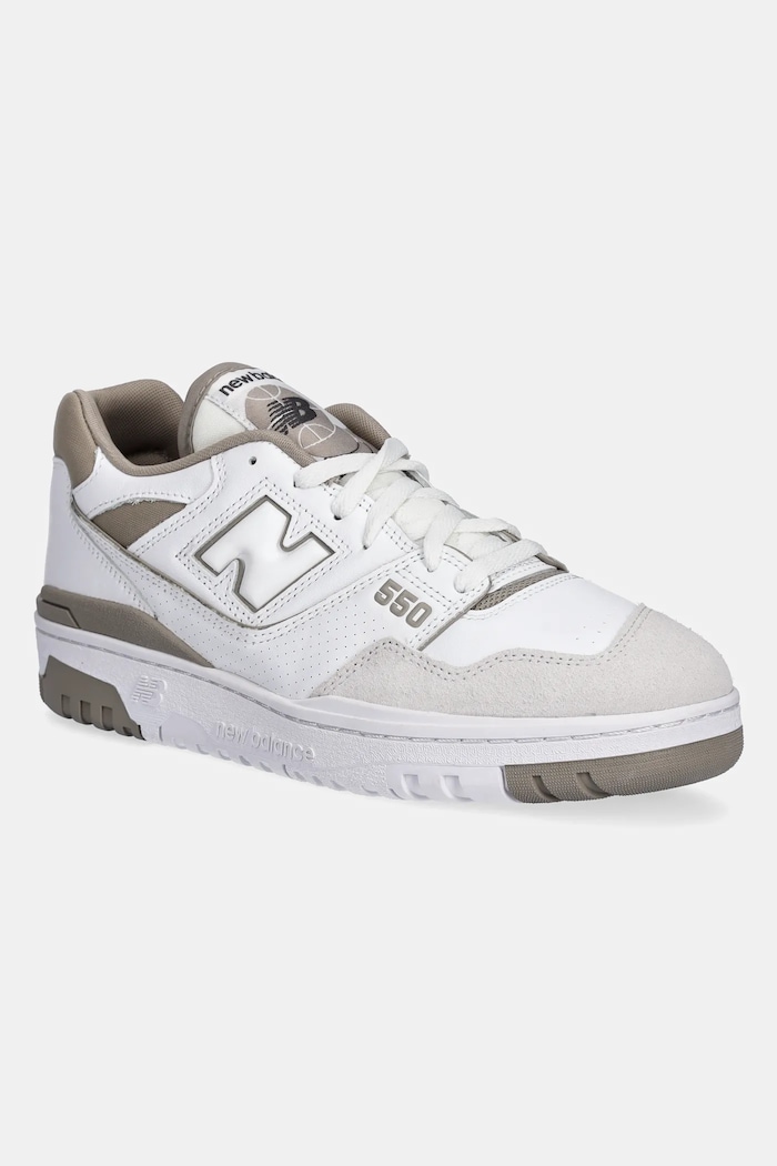 Δερμάτινα sneakers BB550GSS δέρμα σαμουά λευκό BB550GSS