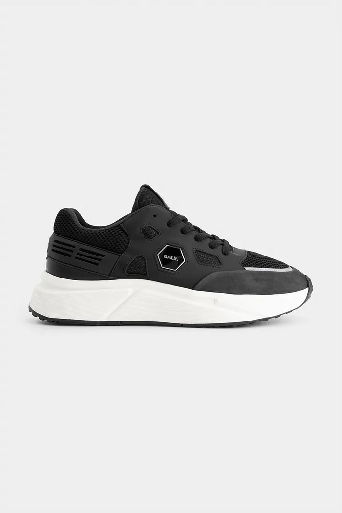 Tenisice BALR. Hexline Mesh brušena koža crna B1513.1028