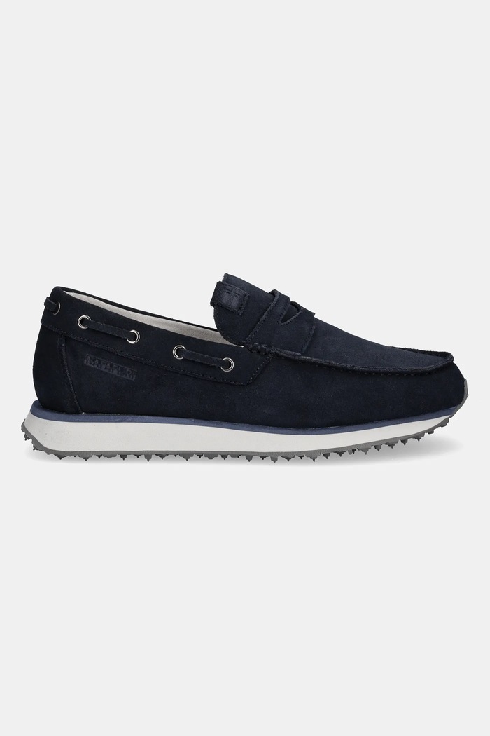 Napapijri mokasyny zamszowe SHARD NP0A4IQT.176 granatowy SS25