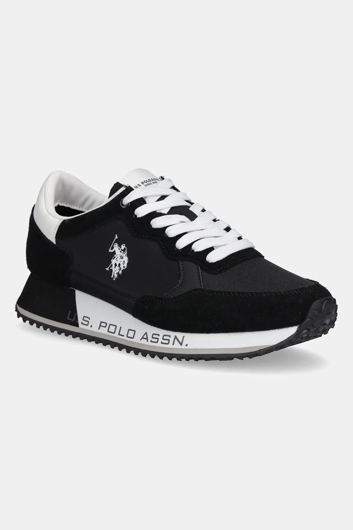 U.S. Polo Assn. Sneakersy CLEEF tekstylny czarny CLEEF006M.5NS1
