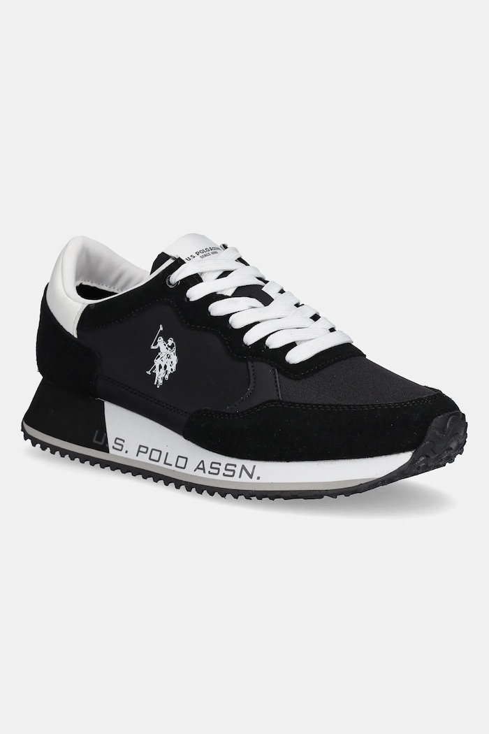 U.S. Polo Assn. Sneakersy CLEEF tekstylny czarny CLEEF006M.5NS1