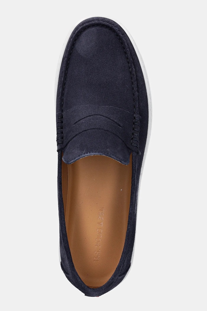 U.S. Polo Assn. mokasyny zamszowe MIGUEL granatowy MIGUEL002M.5S1