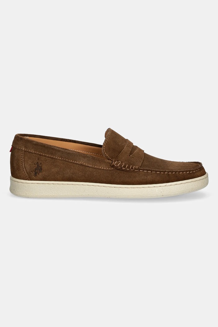 U.S. Polo Assn. mokasyny zamszowe MIGUEL MIGUEL002M.5S1 brązowy SS25