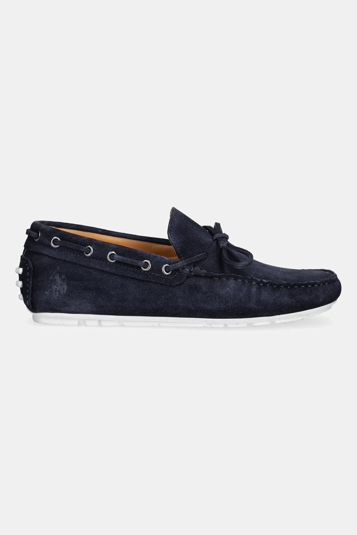 Велурени мокасини U.S. Polo Assn. PABLO001M/5S1 PABLO PABLO001M.5S1 тъмносин SS25