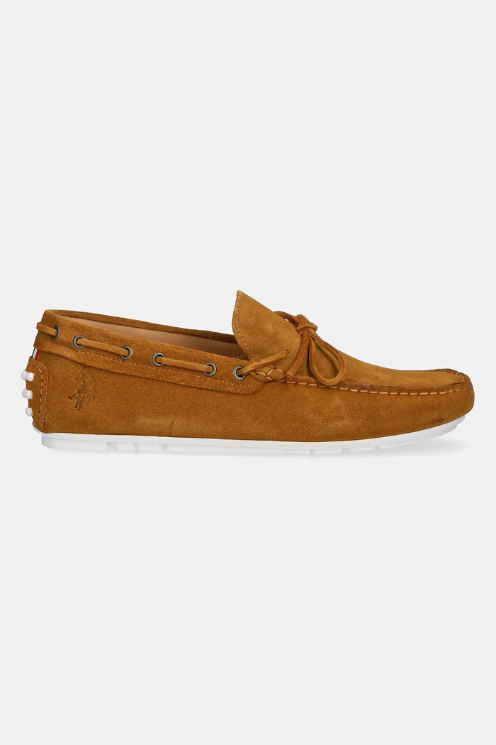 Mokasini iz semiša U.S. Polo Assn. PABLO001M/5S1 PABLO001M.5S1 rjava SS25