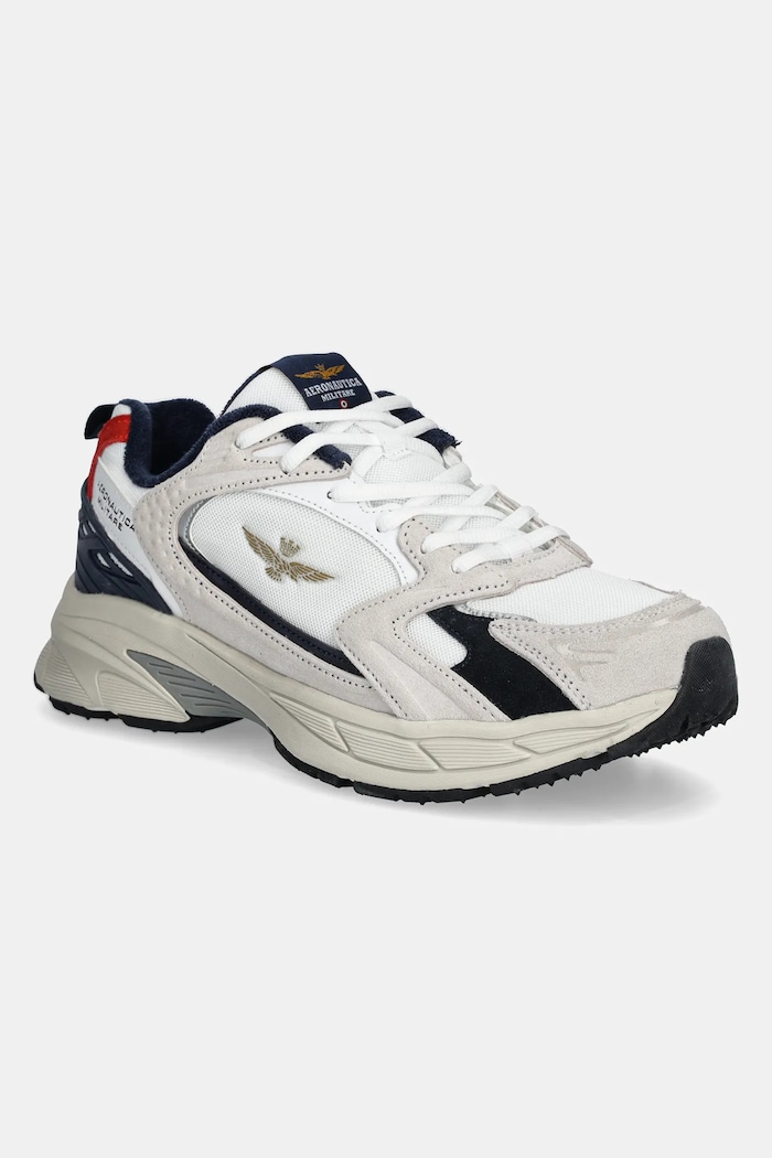 Sneakers boty Aeronautica Militare SC301CT3500 semišová kůže béžová SC301CT3500.73062