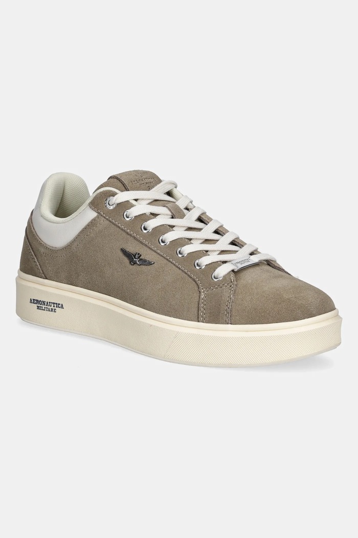 Aeronautica Militare bőr sportcipő SC307PL278 alacsony bézs SC307PL278.00004