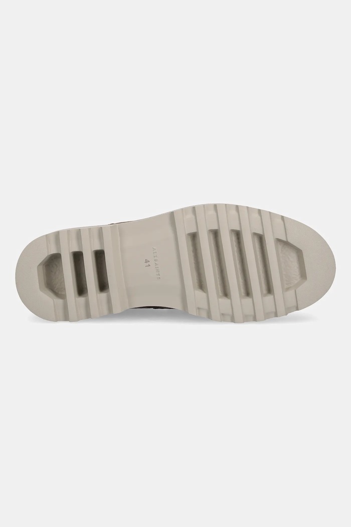 AllSaints półbuty zamszowe Skiff Suede Shoe M012FC brązowy