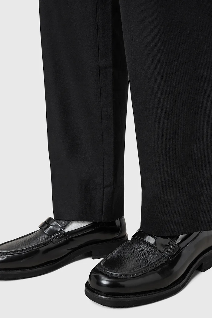 AllSaints mokasyny skórzane Bloom Loafer M021FC