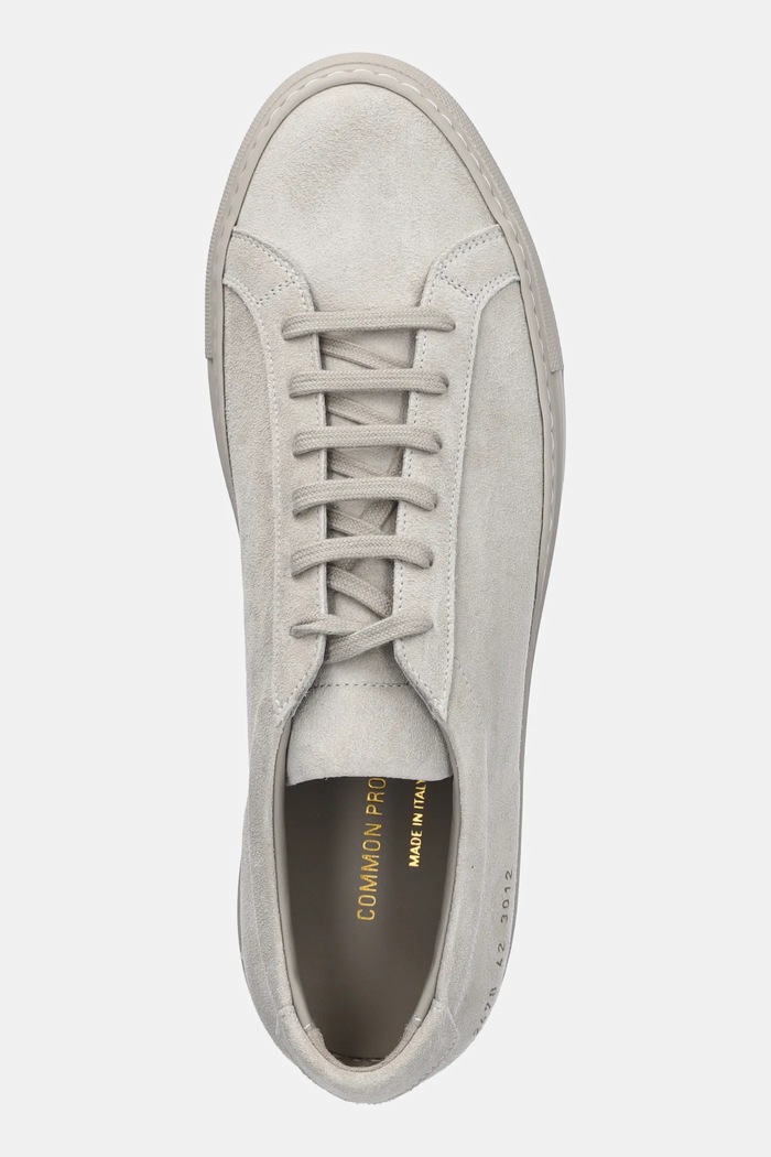Sneakers din piele intoarsă Achilles Tonal Suede Common Projects 2478.3012 gri