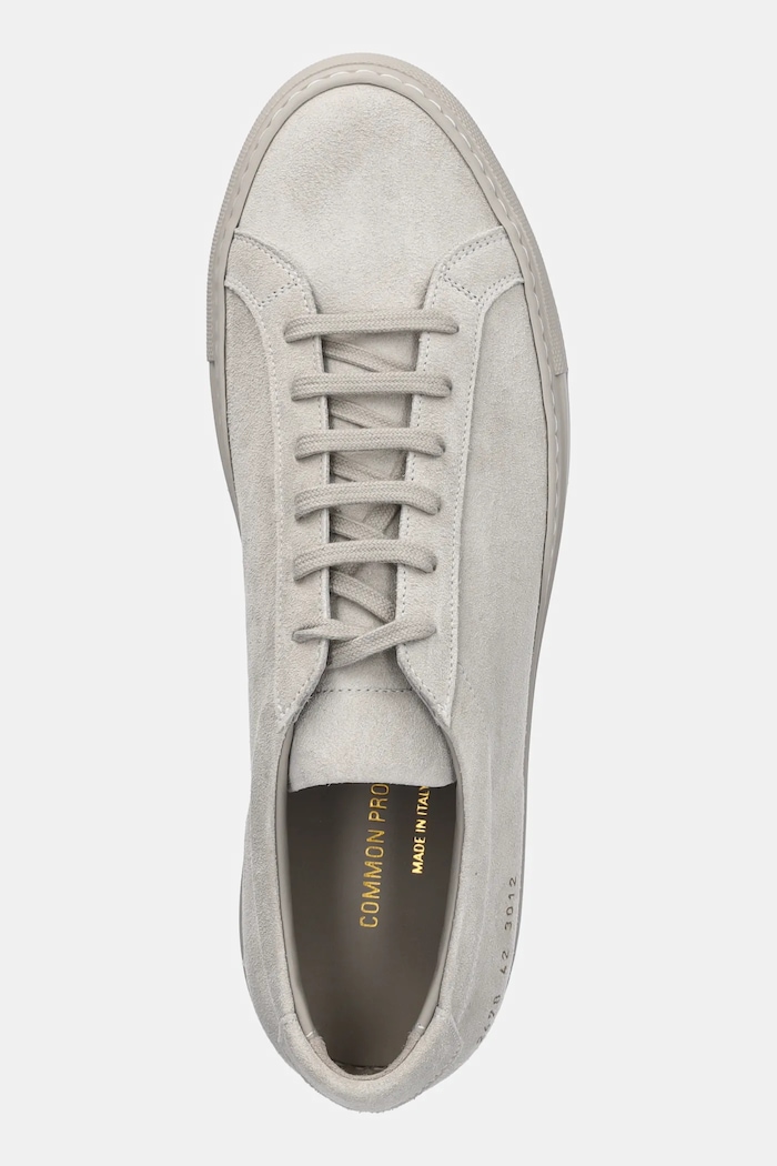Sneakers din piele intoarsă Achilles Tonal Suede Common Projects 2478.3012 gri