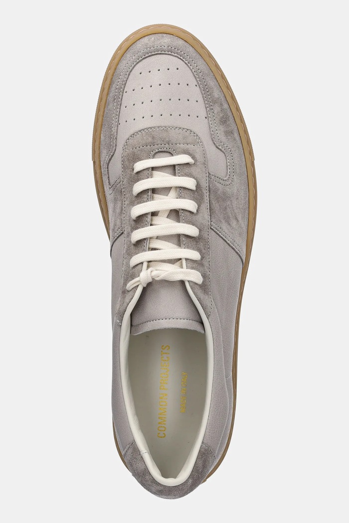 Usnjene superge Common Projects Bball Duo Slim siva 2484.7543
