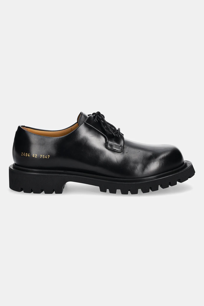 Common Projects Pantofi de piele Chunky Derby 2494.7547 negru SS25