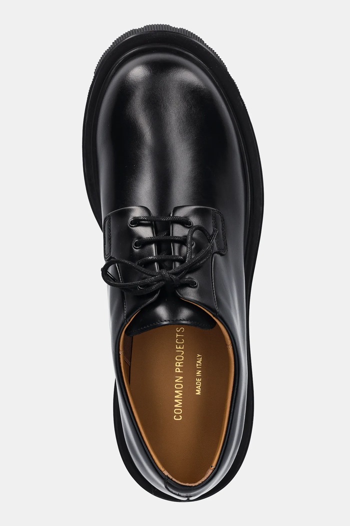 Pantofi de piele Chunky Derby Common Projects 2494.7547 negru