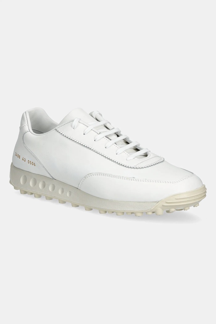 Common Projects bőr sportcipő New Track alacsony fehér 2498.0506