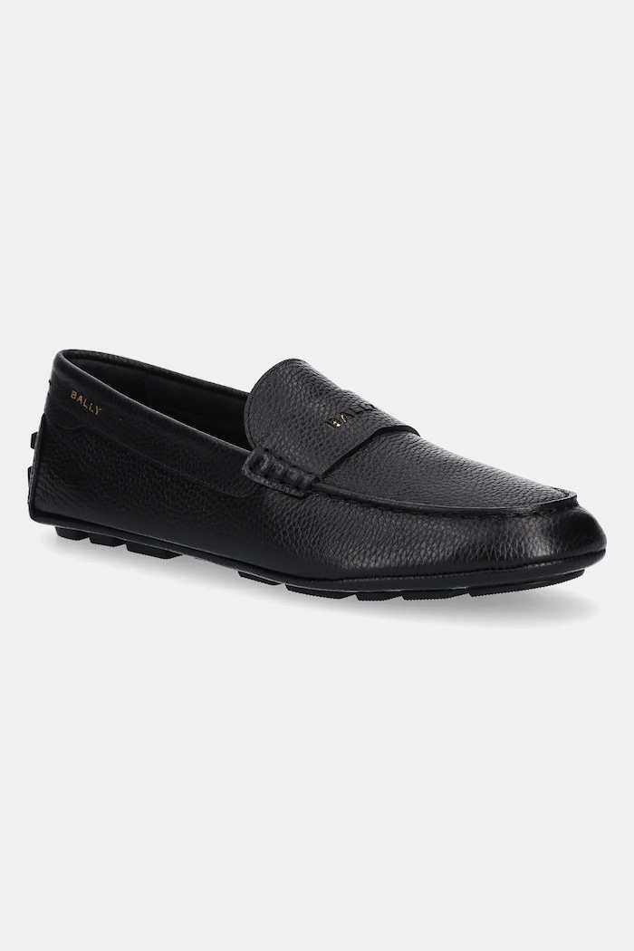 Kožené mokasíny Bally casual čierna MSD02M.VT361.U901