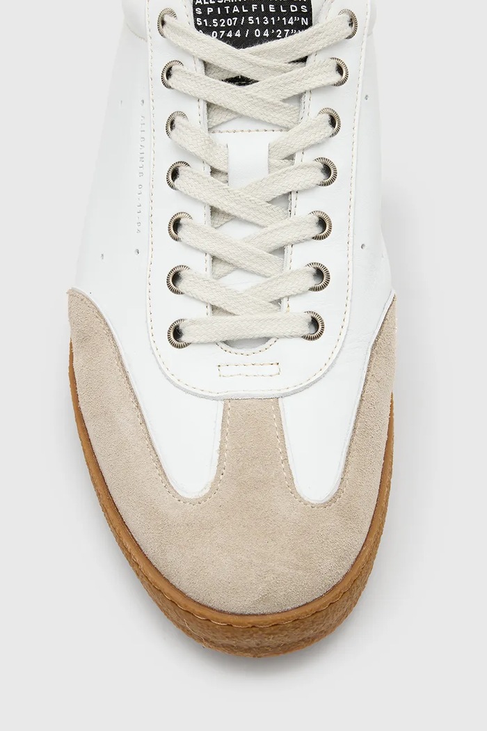 AllSaints sneakers in pelle Leo Low Top M008FC bianco
