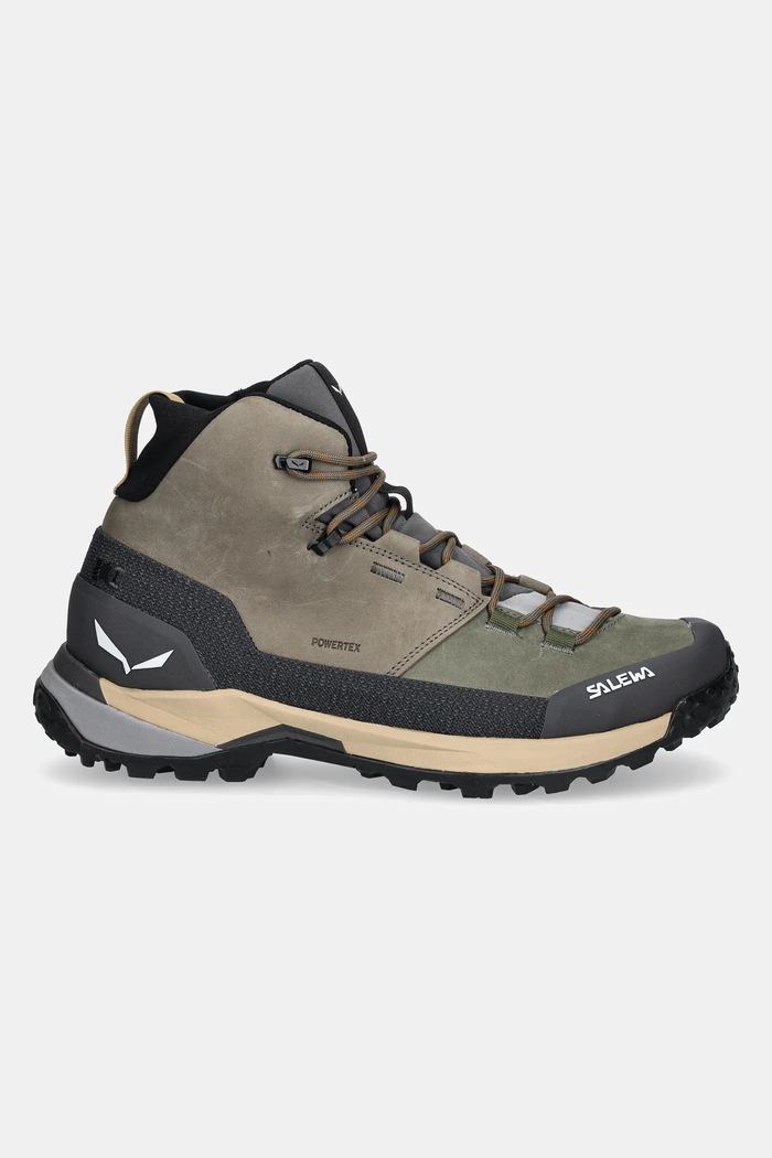 Boty Salewa Puez Leather Mid PTX 00.0000061459 zelená AW25