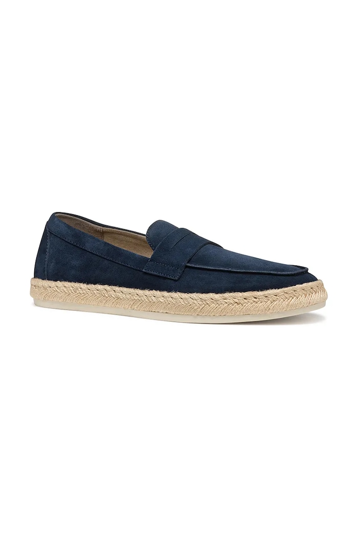 Espadrile od brušene kože Geox U COSTUNI U55MRA.00022.C4064 mornarsko plava SS25