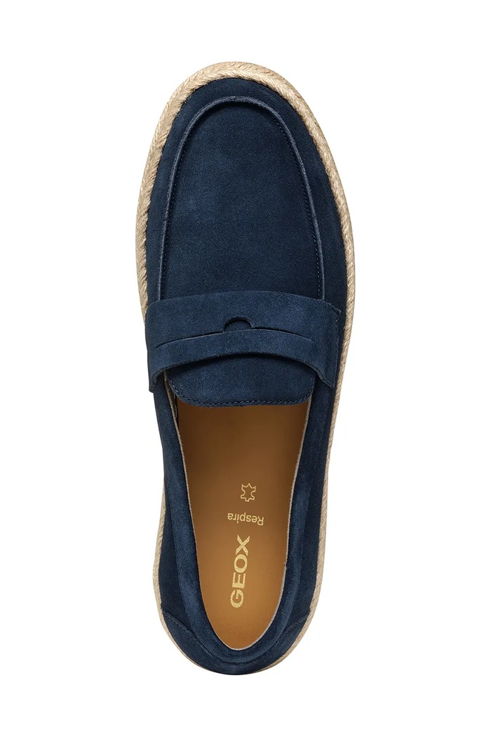 Espadrile od brušene kože Geox U COSTUNI U55MRA.00022.C4064 mornarsko plava