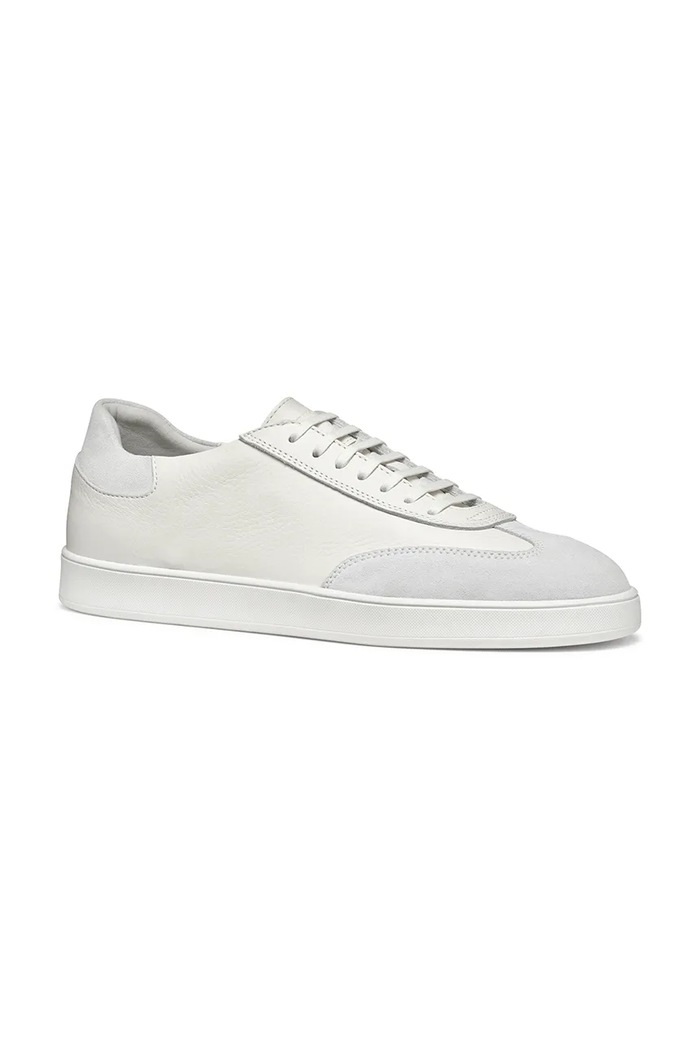 Kožené sneakers boty Geox U REGIO U55CHA.04622.C1000 bílá SS25