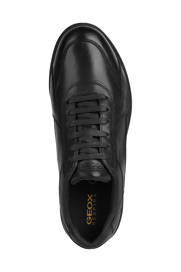 Δερμάτινα sneakers Geox U SPHERICA EC12 U45GRA.00043.C9999 μαύρο