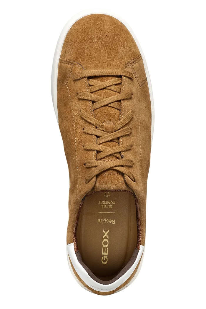 Geox sneakersy zamszowe U SPHERICA ECUB-1 U45GPC.00022.C6018 brązowy