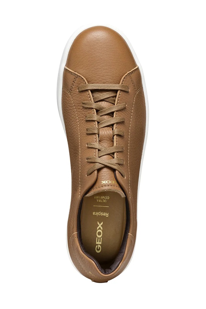 Geox sneakersy skórzane U SPHERICA ECUB-1 U55GPC.00046.C6018 brązowy