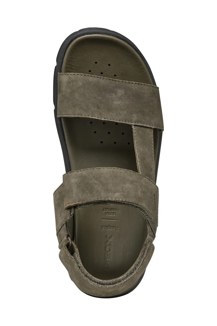 Geox sandały nubukowe U XAND 2S U15BGB.00032.C3009 zielony