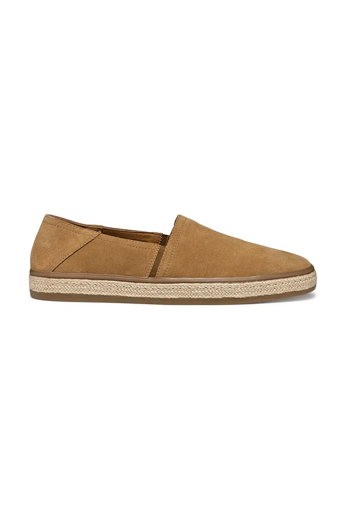 Geox espadryle zamszowe U PANTELLERIA brązowy U55DWA.00022.C6018
