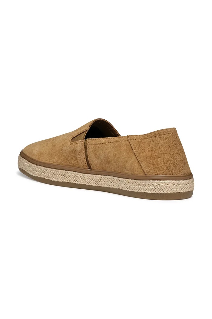 Geox espadryle zamszowe U PANTELLERIA brązowy U55DWA.00022.C6018
