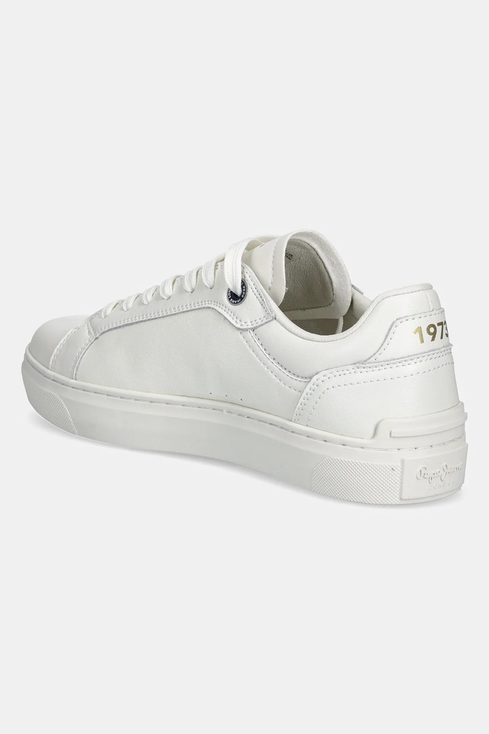 Încălțăminte Pepe Jeans sneakers din piele CAMDEN EDITION M PMS00045 alb