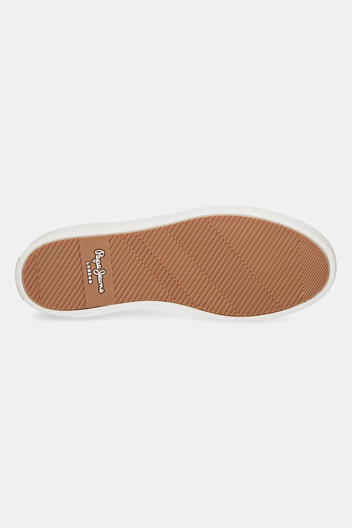 Кожени маратонки Pepe Jeans CAMDEN COLLAR M PMS00046 бял