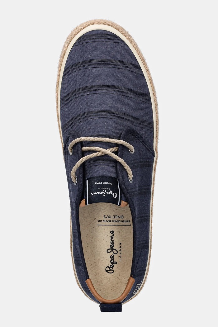 Pepe Jeans espadrile PORT LINES bleumarin PMS10331