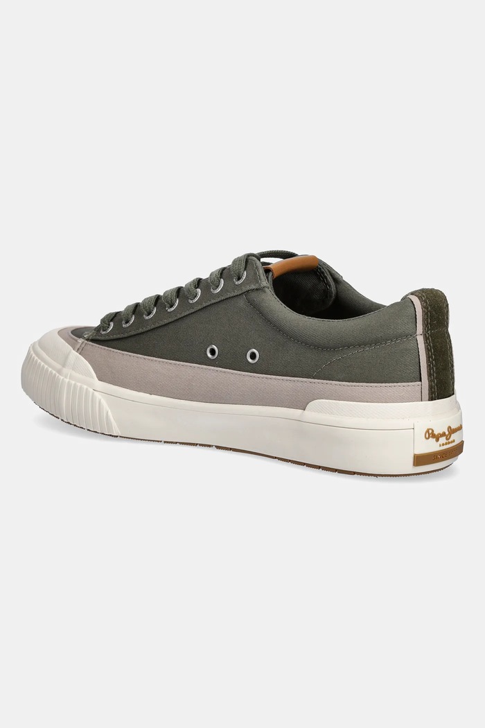 Obuwie Pepe Jeans tenisówki BEN WASH M PMS31075 zielony