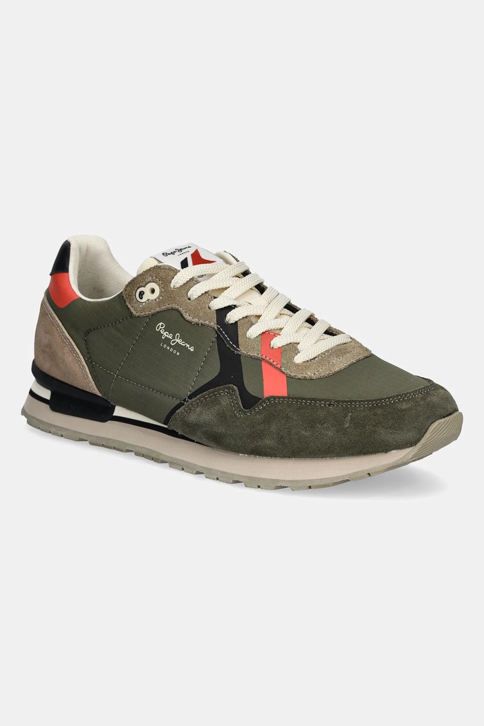 Pepe Jeans sneakersy BRIT COVER M tekstylny zielony PMS40029