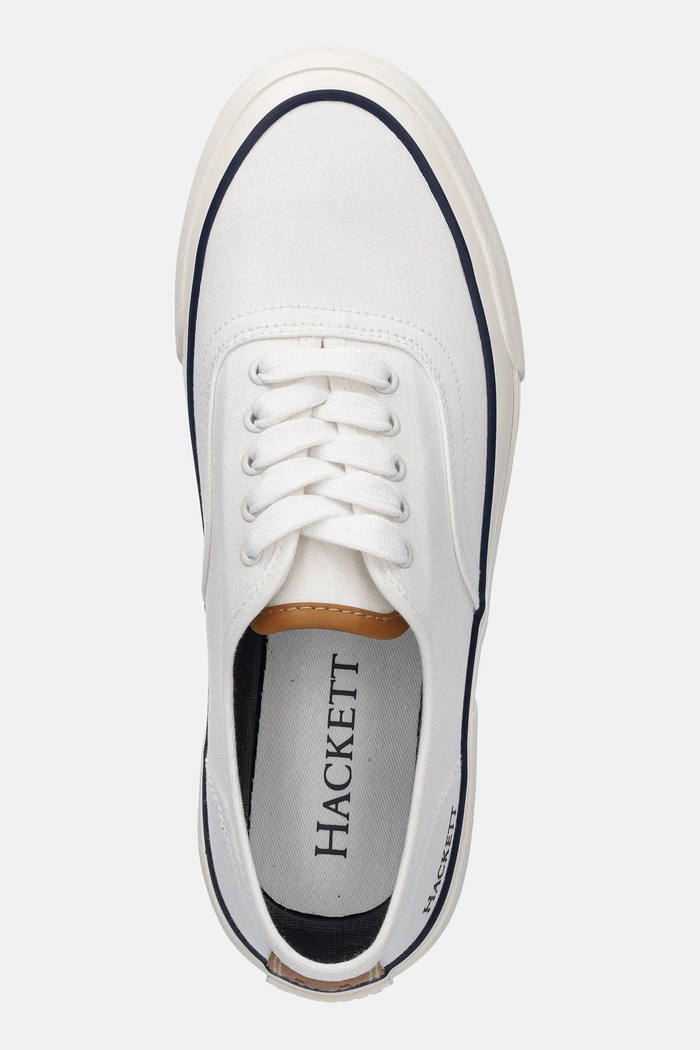 Ниски кецове Hackett London BLAKE SMART бял HMS21480