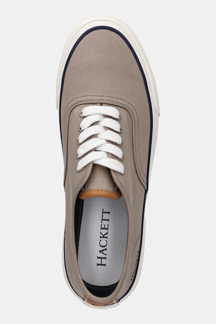 Hackett London tenisówki BLAKE SMART brązowy HMS21480