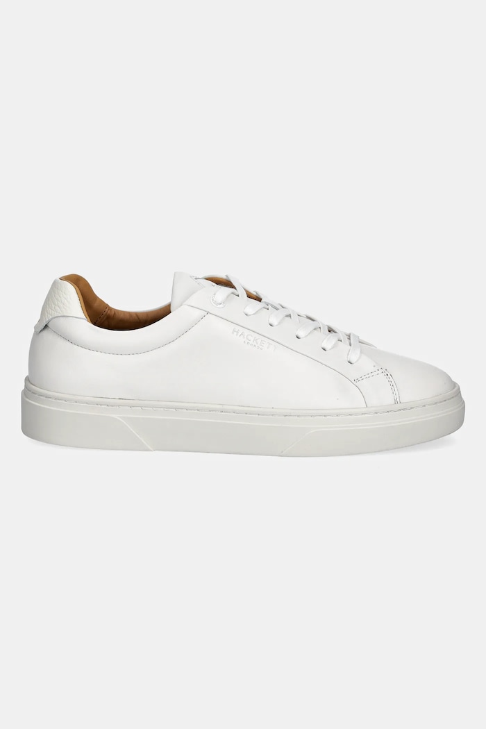 Hackett London Sneakers din piele HACKNEY LACE HMS21471 alb SS25