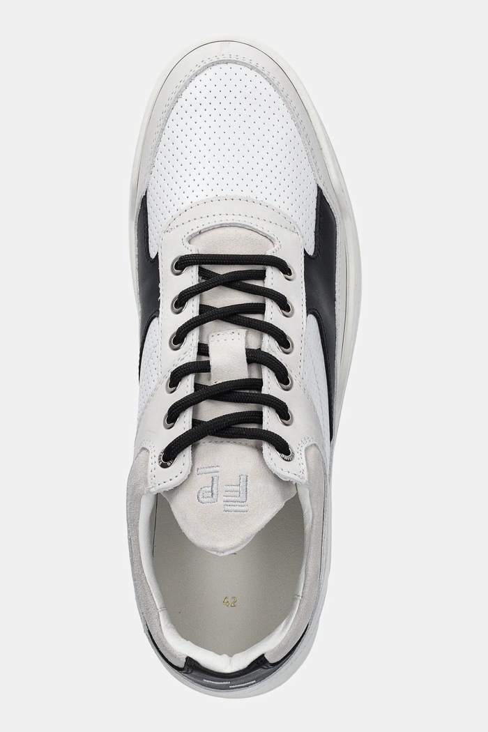 Δερμάτινα sneakers Filling Pieces Low Top Ghost Paneled λευκό 25298802024