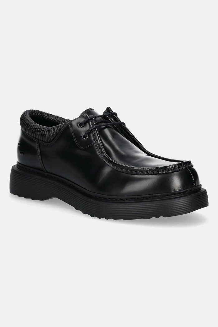 Κλειστά παπούτσια Filling Pieces Moc Derby Fuse λείο δέρμα μαύρο 64528761861