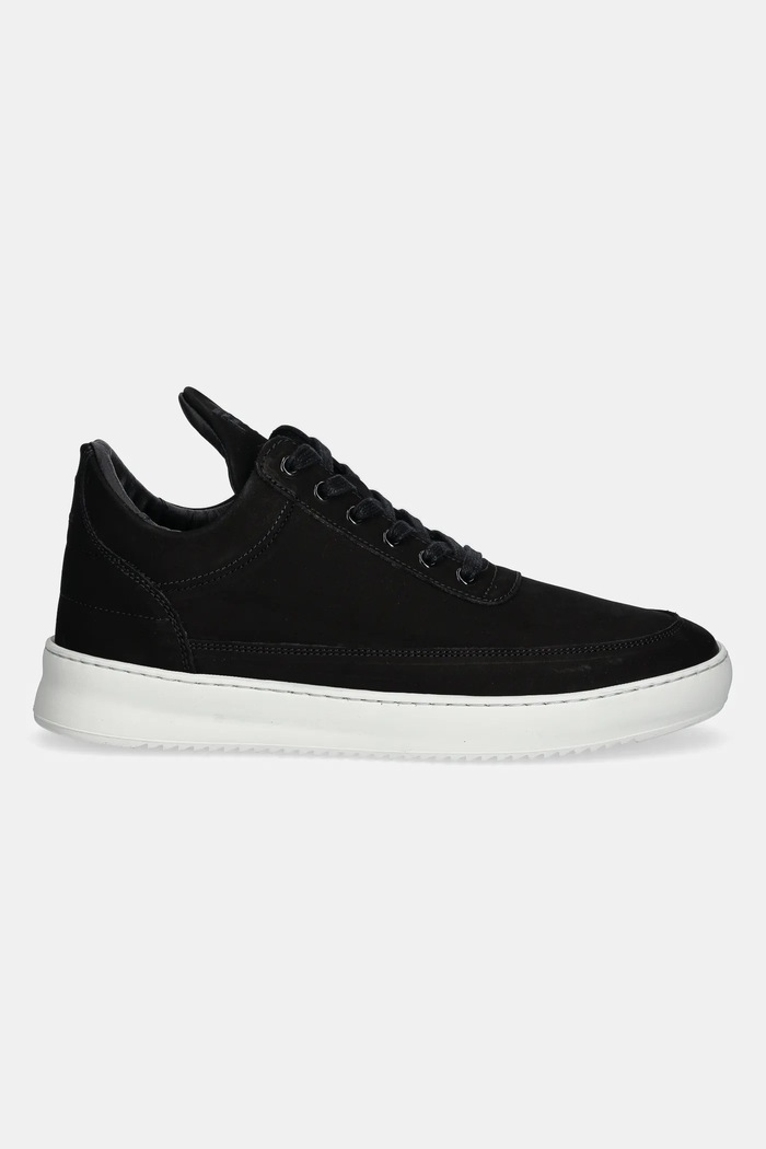 Filling Pieces nubuk tornacipő Low Top Ripple Nubuck 25122841861 fekete SS25