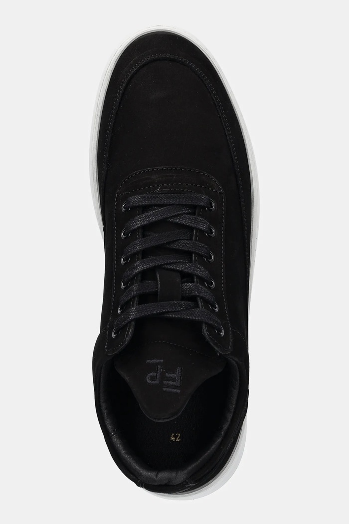 Filling Pieces nubuk tornacipő Low Top Ripple Nubuck fekete 25122841861